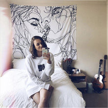 Load image into Gallery viewer, Line Draw Wall Tapestry
