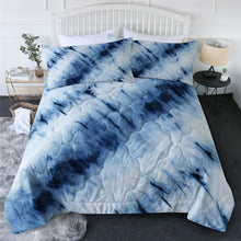 Load image into Gallery viewer, Rainbow Blue Tie Dye Quilt Cover Bedding Set
