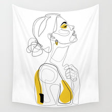 Load image into Gallery viewer, Line Draw Wall Tapestry