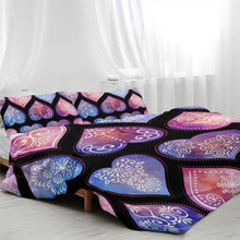 Load image into Gallery viewer, Mandala Quilt Cover Set - Hearts
