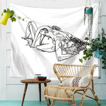 Load image into Gallery viewer, Line Draw Wall Tapestry