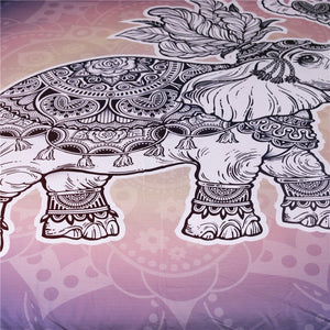Mandala Quilt Cover Set - Elephant