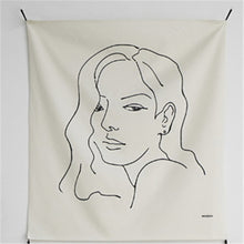 Load image into Gallery viewer, Line Draw Wall Tapestry
