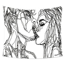 Load image into Gallery viewer, Line Draw Wall Tapestry