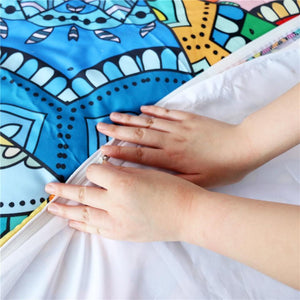Mandala Quilt Cover Set - Summer Days