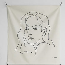 Load image into Gallery viewer, Line Draw Wall Tapestry