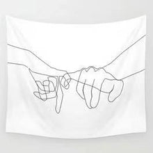 Load image into Gallery viewer, Line Draw Wall Tapestry