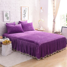 Load image into Gallery viewer, Velvet Fleece Quilt Cover Set - Purple