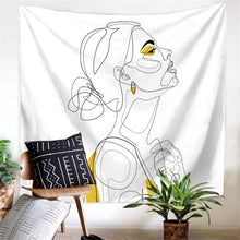 Load image into Gallery viewer, Line Draw Wall Tapestry