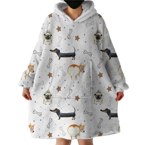 Blanket Hoodie - Happy Dogs