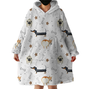 Blanket Hoodie - Happy Dogs (Made to Order)