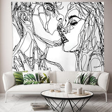 Load image into Gallery viewer, Line Draw Wall Tapestry