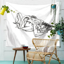 Load image into Gallery viewer, Line Draw Wall Tapestry
