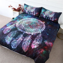 Load image into Gallery viewer, Mandala Quilt Cover Set - Night Fall