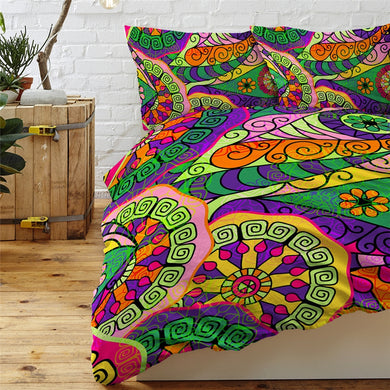 Mandala Quilt Cover Set - Party