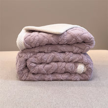 Load image into Gallery viewer, Pineapple Fleece Blanket - Purple