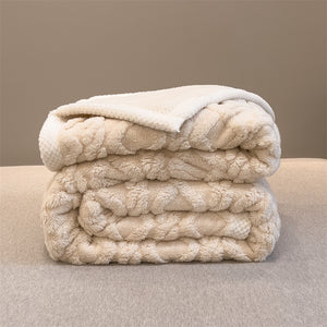 Pineapple Fleece Blanket - Khaki