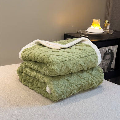 Pineapple Fleece Blanket - Green