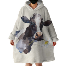 Load image into Gallery viewer, Blanket Hoodie - Happy Cow