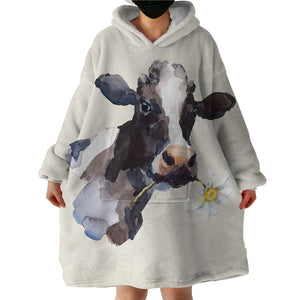 Blanket Hoodie - Happy Cow
