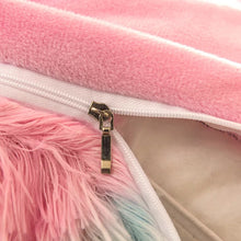 Load image into Gallery viewer, Fluffy Faux Mink &amp; Velvet Fleece Quilt Cover Set - Rainbow Vivid