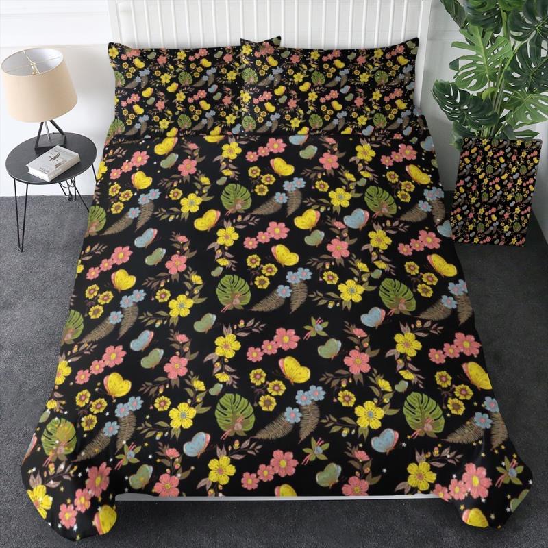 Mandala Quilt Cover Set - Night Garden