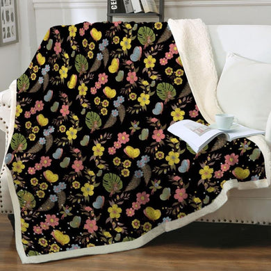 Night Garden Throw Blanket
