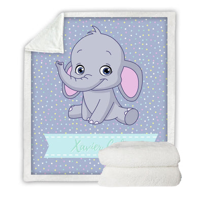 Baby Elephant Throw Blanket