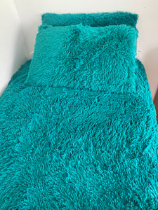 Fluffy Quilt Cover Set - Dark Purple