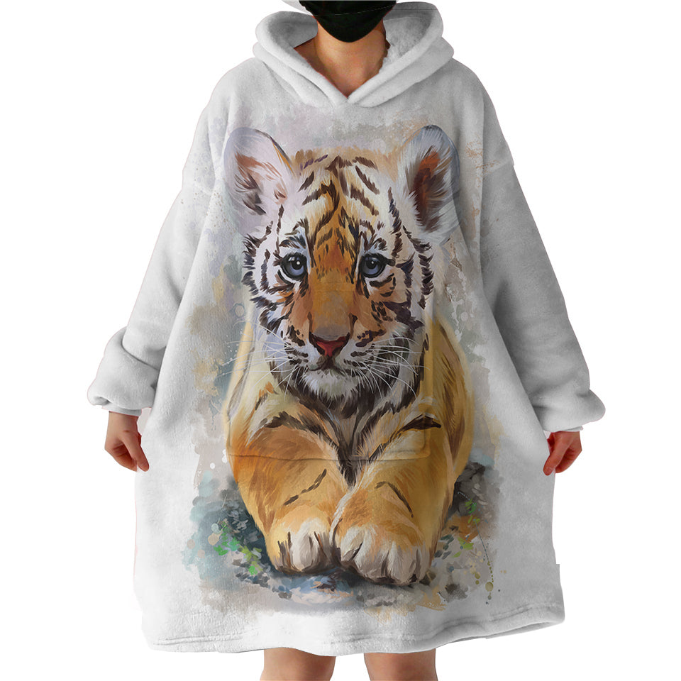 Blanket Hoodie - Little Tiger