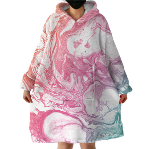 Blanket Hoodie - Marble Pink (Made to Order)