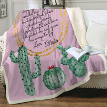 Load image into Gallery viewer, Customised Throw Blanket - Mum Catctus
