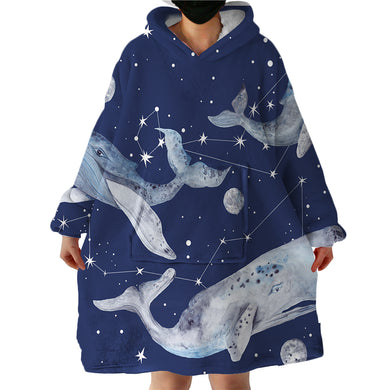 Blanket Hoodie - Night Whales