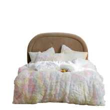 Load image into Gallery viewer, Fluffy Faux Mink &amp; Velvet Fleece Quilt Cover Set - Rainbow Pale