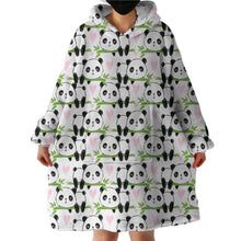 Load image into Gallery viewer, Blanket Hoodie - Panda Love