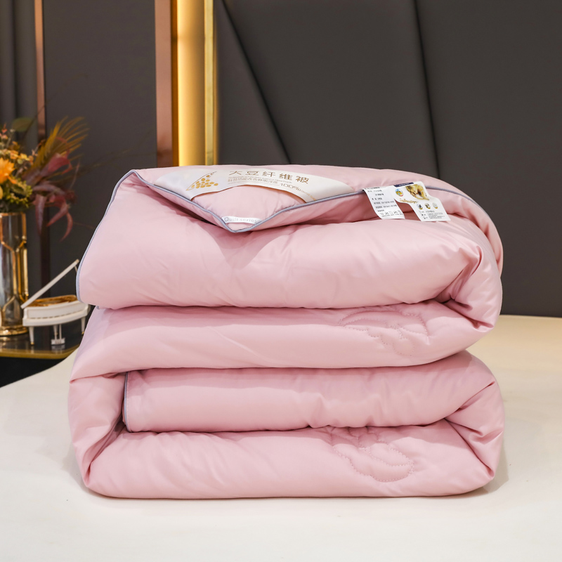 Satin Quilt Comforter - Pink