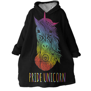 Blanket Hoodie - Pride Unicorn (Made to Order)
