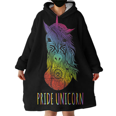 Blanket Hoodie - Pride Unicorn