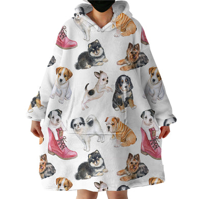 Blanket Hoodie - Puppies (Made to Order)