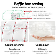 Load image into Gallery viewer, Doona Quilt 200/500/700 GSM Goose Down Feather - All Seasons