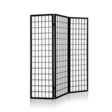 Load image into Gallery viewer, 3 Panel Wooden Room Divider - Black