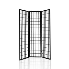 Load image into Gallery viewer, 3 Panel Wooden Room Divider - Black