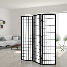 Load image into Gallery viewer, 3 Panel Wooden Room Divider - Black