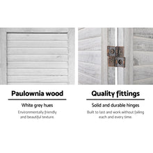 Load image into Gallery viewer, Room Divider Screen 8 Panel Privacy Wood Dividers Stand Bed Timber White