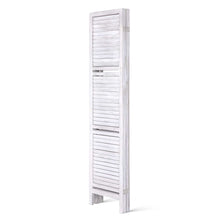 Load image into Gallery viewer, Room Divider Privacy Screen Foldable Partition Stand 4 Panel White