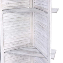 Load image into Gallery viewer, Room Divider Privacy Screen Foldable Partition Stand 4 Panel White