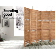 Load image into Gallery viewer, Room Divider Screen 8 Panel Privacy Dividers Shelf Wooden Timber Stand