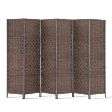Load image into Gallery viewer, 6 Panel Room Divider - Brown
