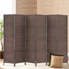 Load image into Gallery viewer, 6 Panel Room Divider - Brown