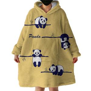 Blanket Hoodie - Panda on Tree (Made to Order)